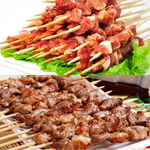 烤羊肉串批发冷冻包邮 内蒙古新鲜羔羊肉烤串半成品 清真烧烤食材