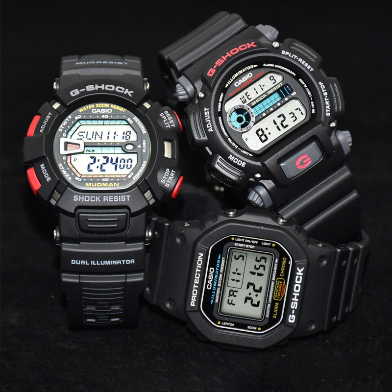 dw手表 男 卡西欧_卡西欧gshock经典时尚手表男dw-9052-1v gbx-1a4/a9