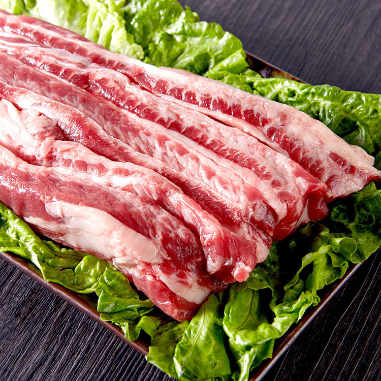 澳洲和牛牛肋条500g牛腹肉mb5-6牛腩条韩国烤肉整条中落骰子牛肉