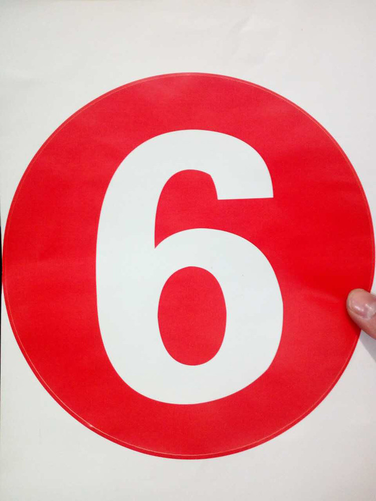 不干胶贴纸 标签_大号20cm圆形波点数字贴号码标贴 不干胶贴纸 标签1