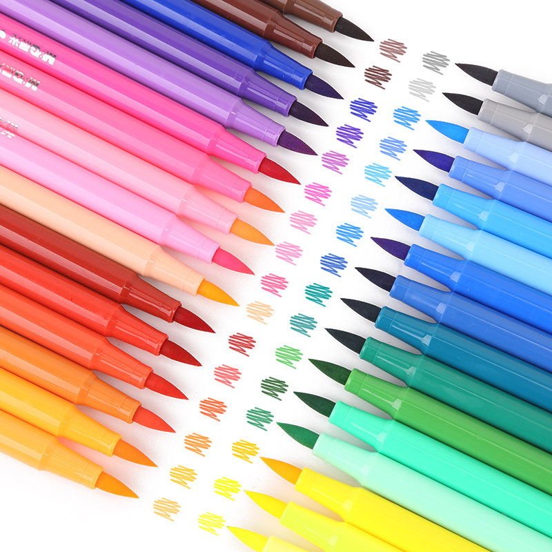 儿童软头水彩笔套装24色小学生用36色彩笔幼儿园48