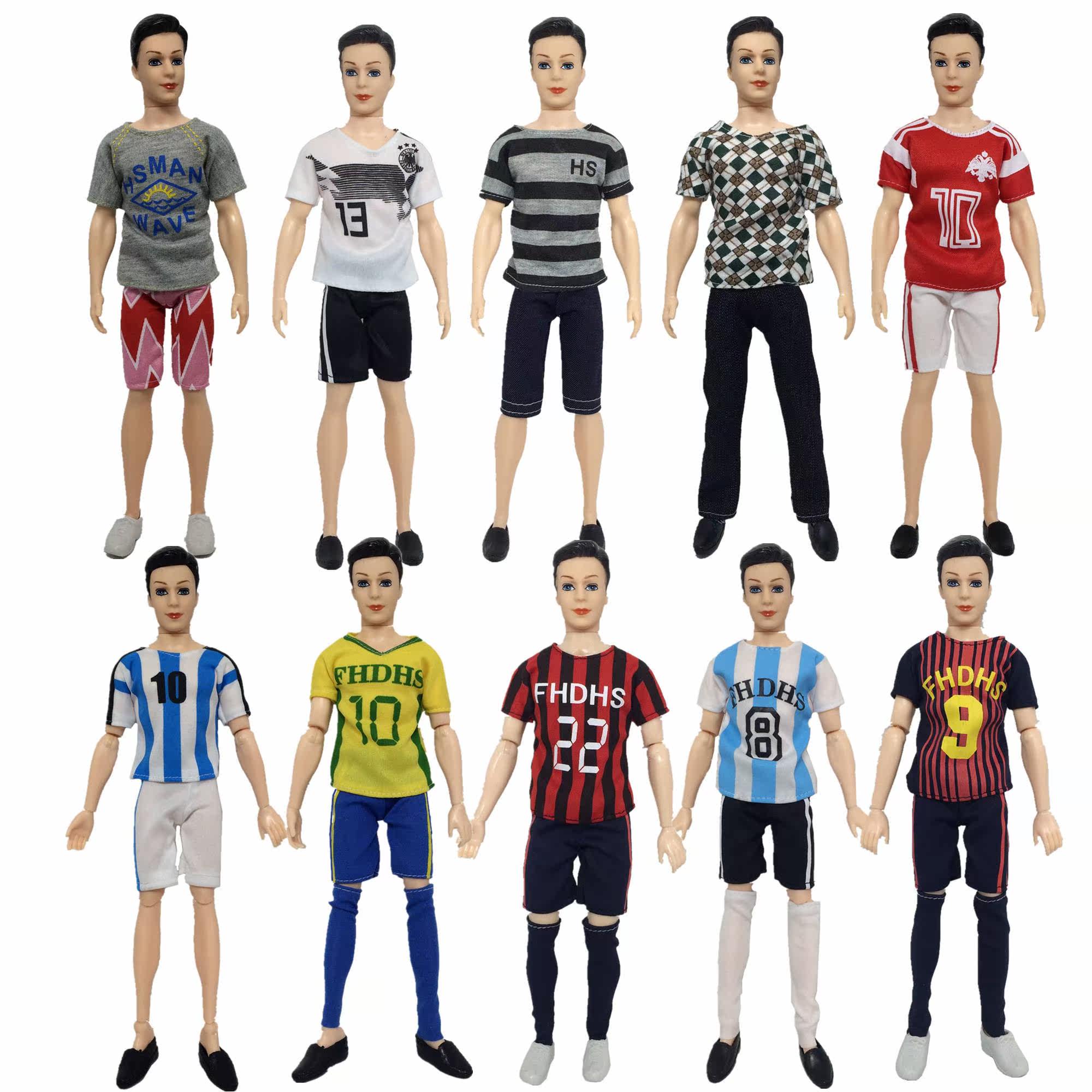 芭比娃娃男娃_【赠2鞋】芭比娃娃男娃娃套装婚纱衣服换装玩具升级版14