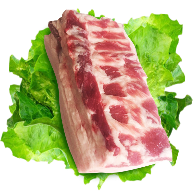 食品土红枣生鲜肥膘五花肉鲜猪肉现宰新鲜熬油吗农家属于碱性猪肉图片