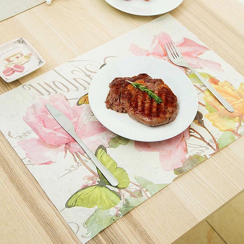 长方形餐桌隔热餐垫美式西餐垫一次性无尘餐巾纸垫懒人桌布20张