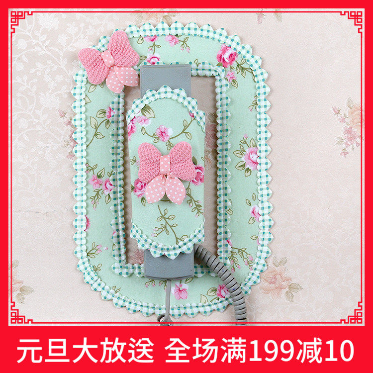 欧式门铃防尘套楼房门铃电话套对讲门铃套布艺