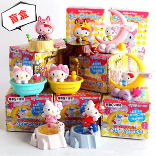 公仔 培学长 凯蒂猫 hellokitty月亮主题盲盒 少女心可爱公仔 摆件