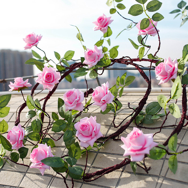 特价玫瑰花绢花藤蔓