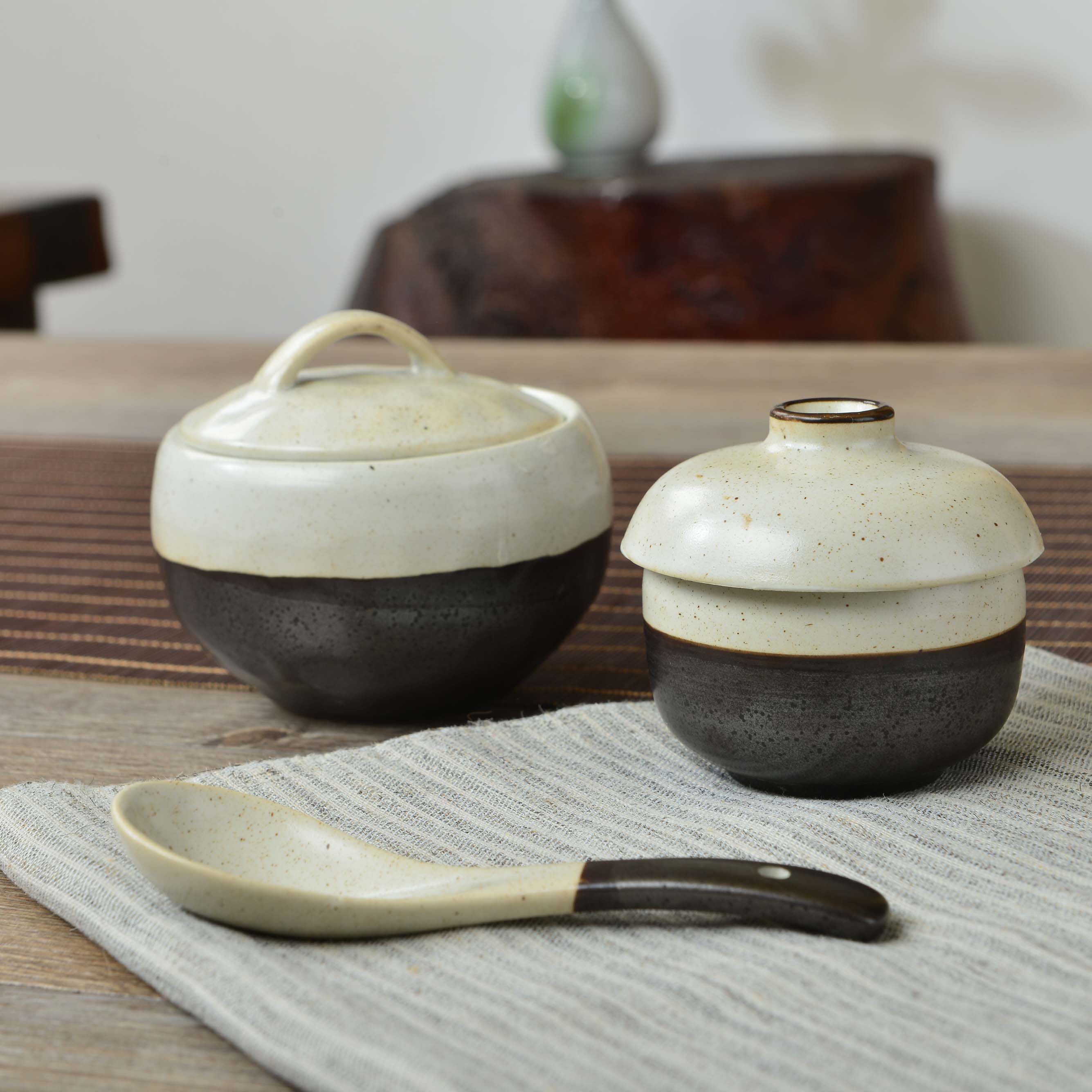 陶瓷碗中式 复古_三分陶瓷炖蛋蛊中式复古餐具汤碗蒸蛋碗燕窝碗隔水带