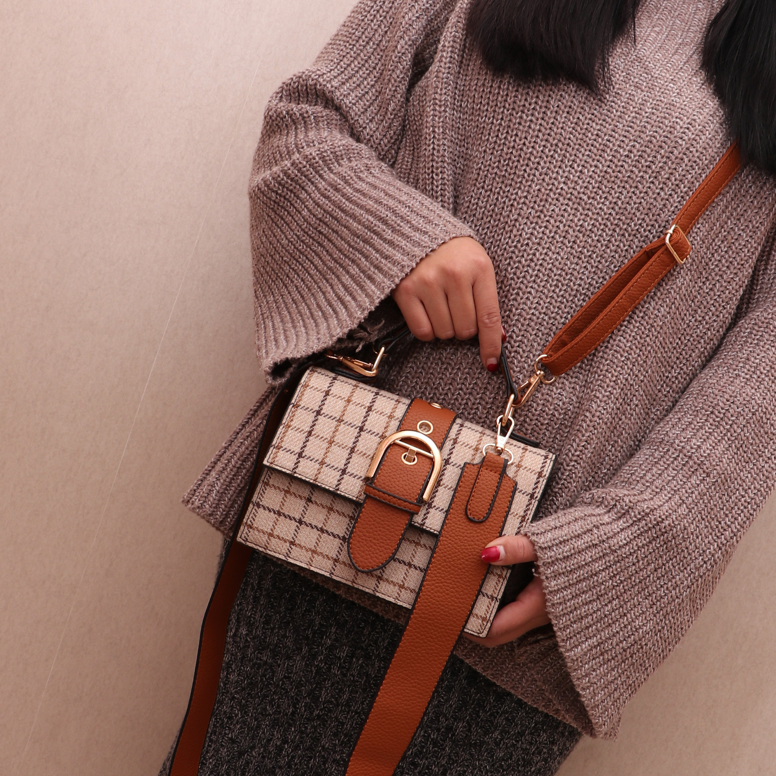 chic包包女2017新款韩版复古百搭宽带ins超火单肩斜挎少女小挎包