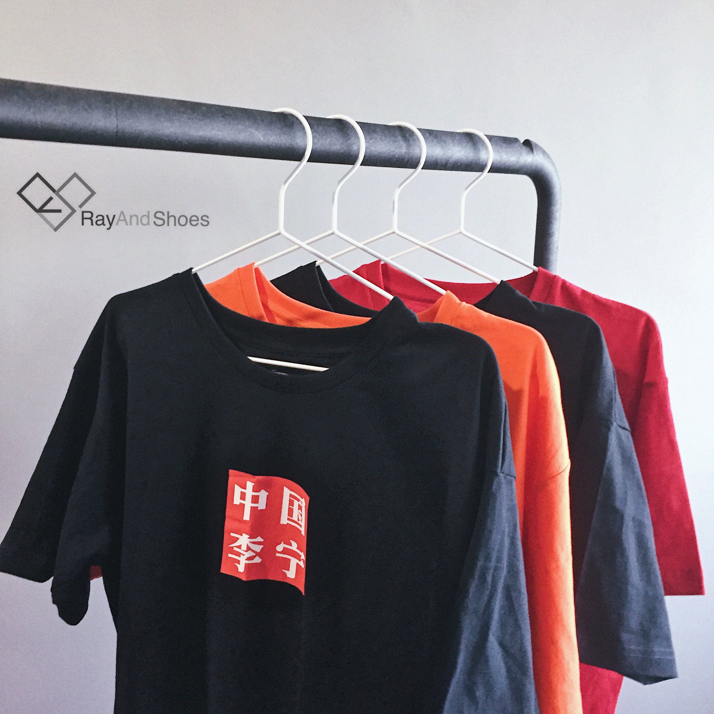 一折秀璟_ras 纽约时装周秀款同款 中国李宁短袖logo 2018新款限量