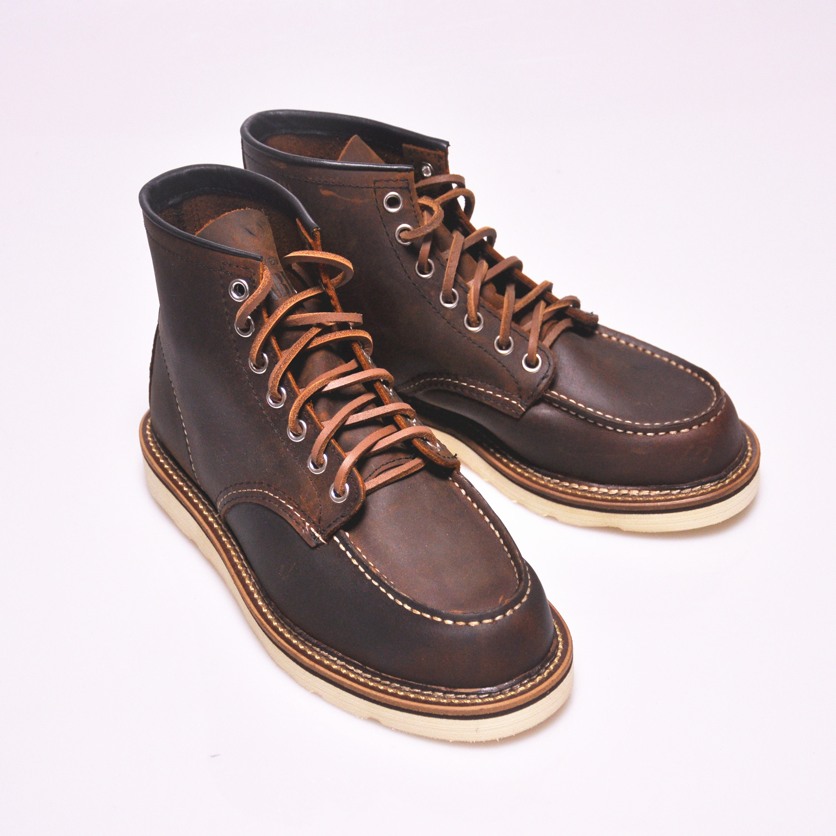 热销1907工装靴_群主哥 durable复刻red红wing翼1907 美式复古工装靴