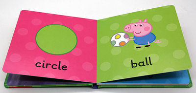 英文原版 peppa pig: shapes 粉红猪小妹 形状小猪佩奇 猪小妹佩奇