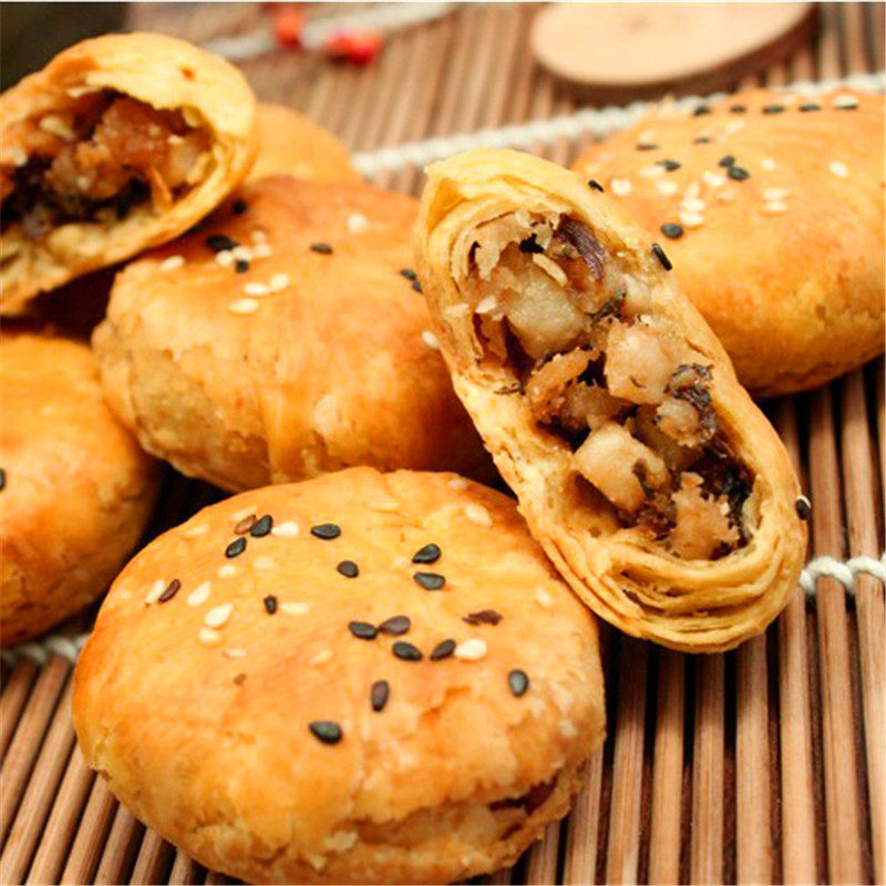 手工_老傅记 浙江 金华酥饼400g 手工 特产 油酥饼 散装 包装小吃零食