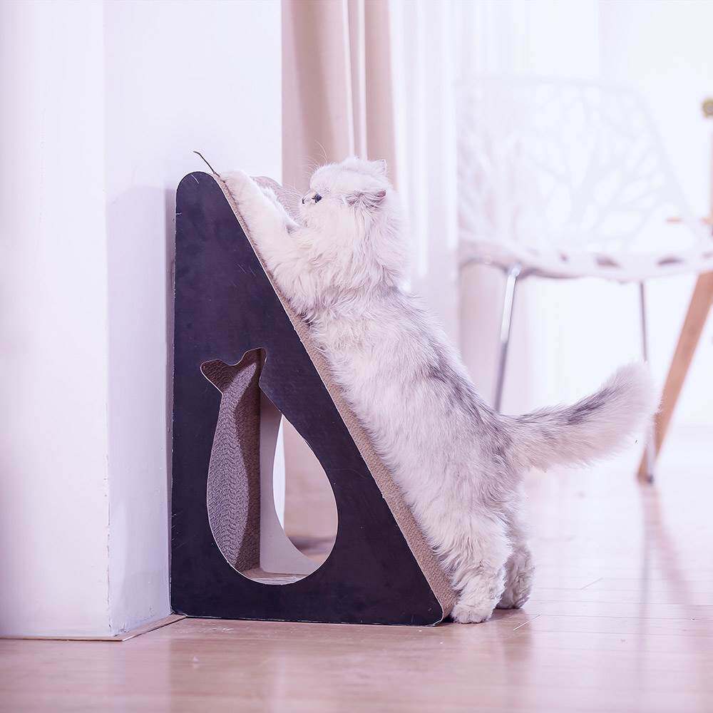 猫抓板 三角形 靠墙_三角形猫抓板猫爪板大号立式猫爬板靠墙猫窝猫咪