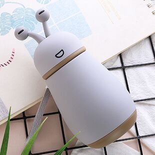 可爱女生保温杯蜗牛大肚水杯纯色卡通00后生日常送礼圣诞节萌萌杯