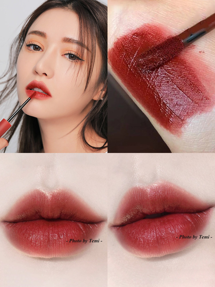 3ce唇釉正品_新款韩国3ce丝绒哑光雾面唇釉taupe谣言口红女限量版正品