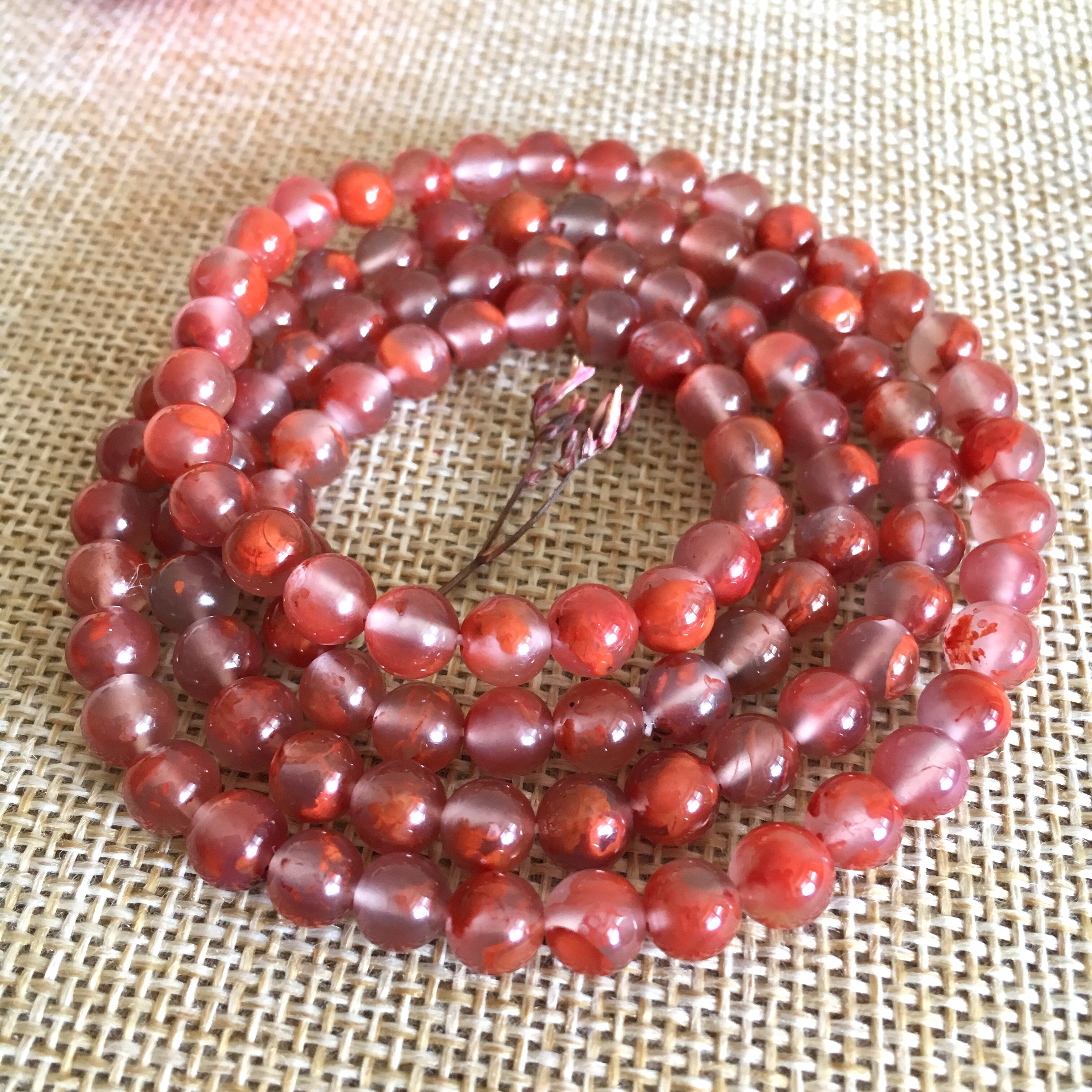 收藏配饰檀香个性香木纯手工散珠手串一对男士情侣佛珠