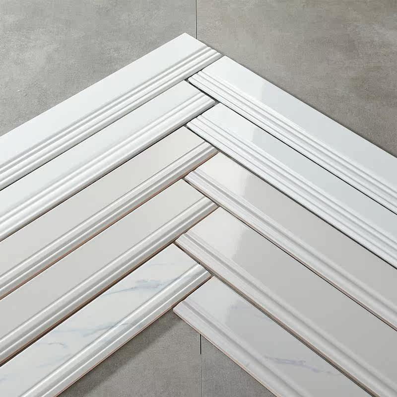 线瓷砖波导线白色贴脚线客厅地砖现代简约地脚线美式北欧地角优惠券