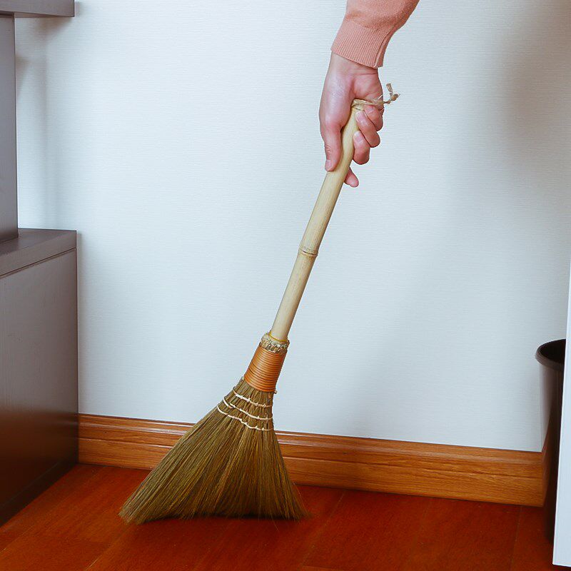 扫把鬃毛 日本_日本家用复古扫地扫帚扫把竹拖把扫把头鬃毛手工小扫帚
