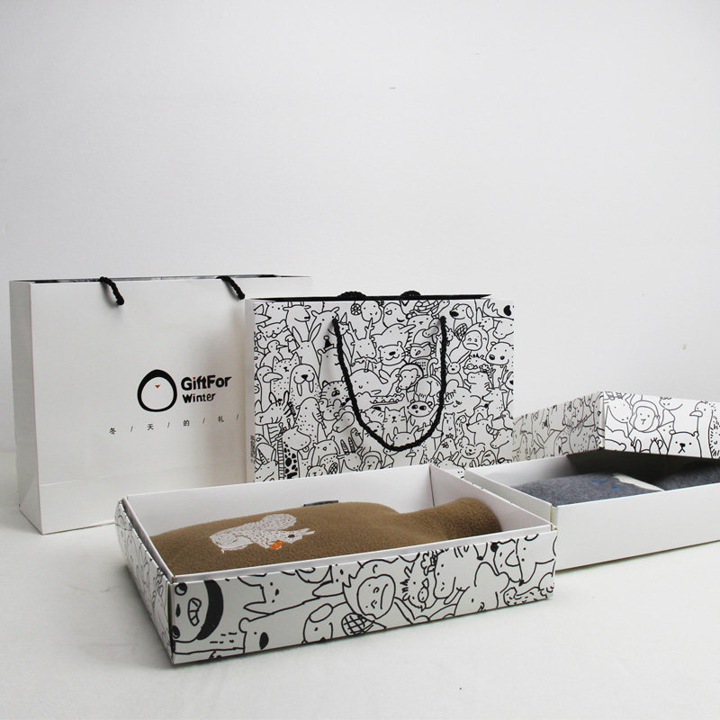 一折新年礼品盒_精美礼盒圣诞新年礼物生日手提袋热水袋配套包装优惠