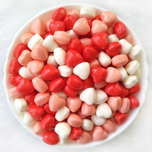 压片硬糖500g蛋糕装饰糖果烘焙彩色可爱心形儿童休闲零食散装包邮
