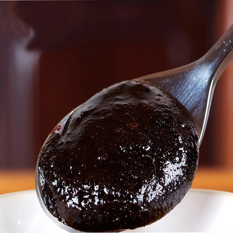 九蒸九晒黑芝麻蜂蜜膏乌发纯手工即食同仁堂黑豆枸杞260g包邮