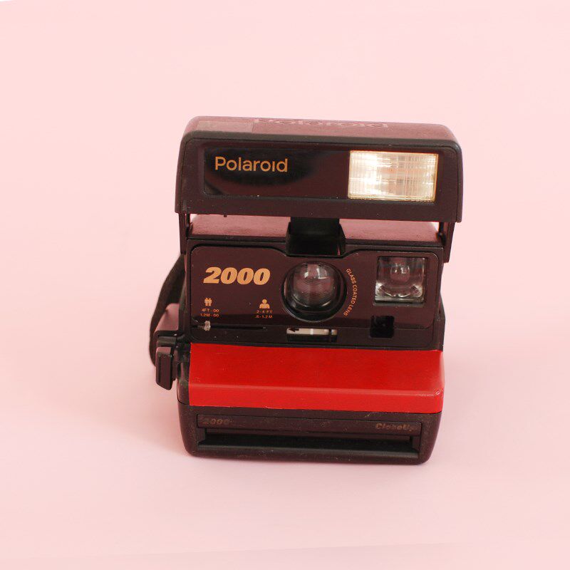 拍立得道具影楼宝丽来旅拍婚纱摄影复古文艺写真红色橱窗相机摆件