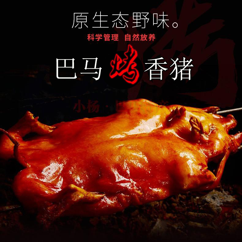 巴马特产烤香猪肉整只小香猪烤乳猪全猪脆皮巴马香猪肉礼顺丰邮