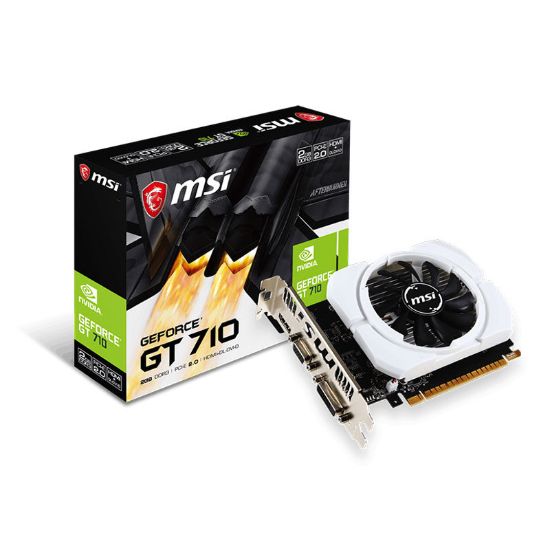 msi微星gt710 2g d3显卡台式电脑独立显卡带hdmi包邮 入门级显卡
