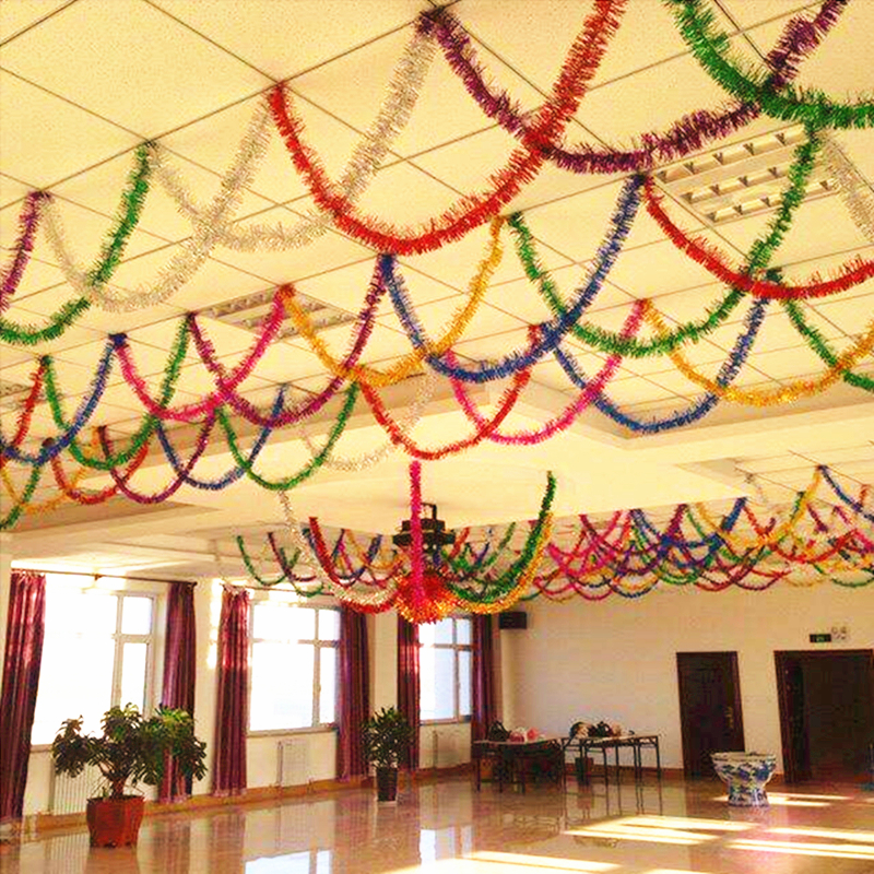 彩带装饰 会场布置_端午节日装饰品拉花幼儿园教室会场布置挂饰彩条