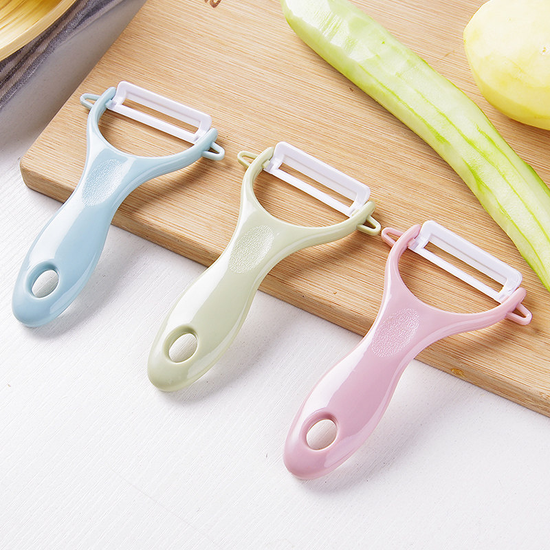 特价削土豆皮器_家用陶瓷水果削皮刀 多功能刨刀削苹果刮皮刀刨子