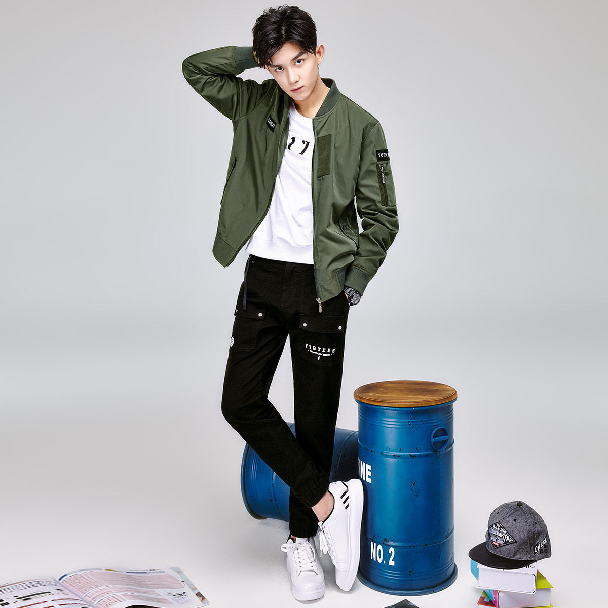 衣品天成 男士休闲裤 时尚潮男长裤子2017秋装新款青年休闲裤男装