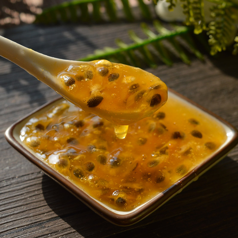 百香果酱广西新鲜百香果果酱非糖桂花酱百香果原浆果肉果汁480g