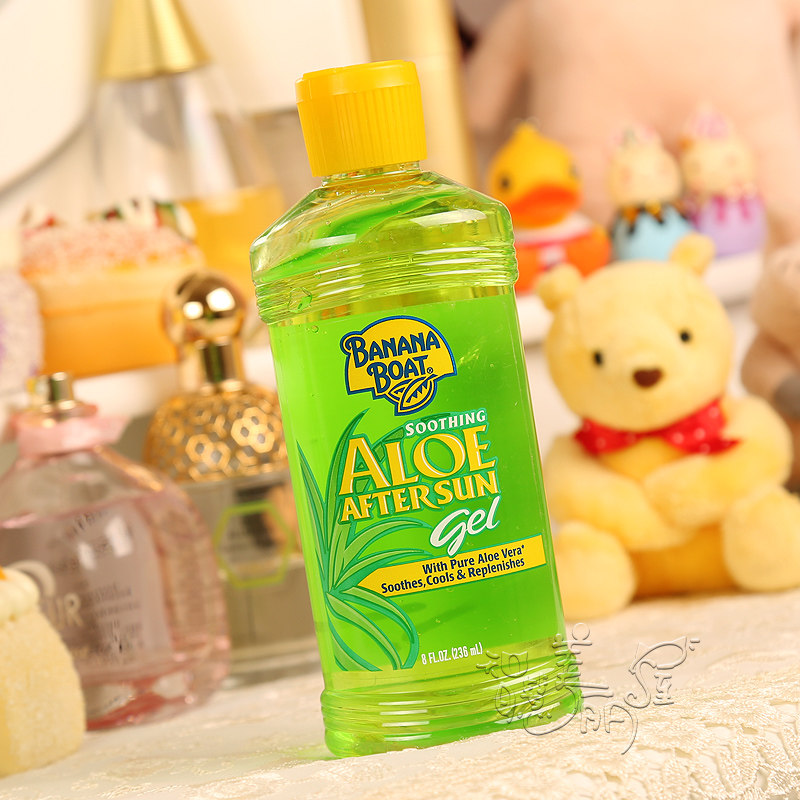 正品banana boat香蕉船芦荟胶/凝胶啫喱236ml晒后修复 修护防晒伤
