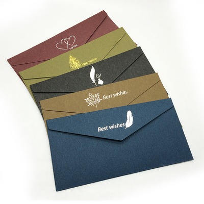 烫银信封烫金信封定制订做印刷5号dl信封典雅加厚里纸信封西式款