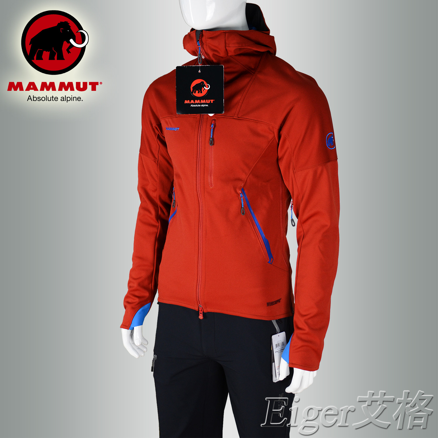 mammut ultimate hoody 猛犸象 男女款 吴彦祖款 极限防风软壳