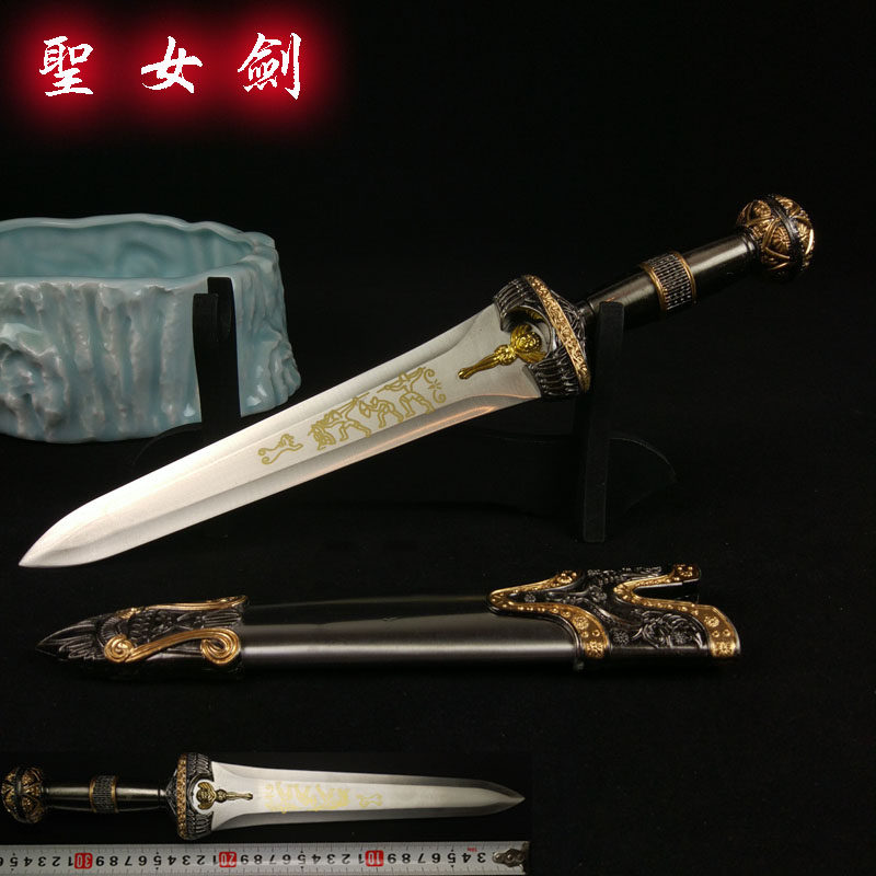特价龙泉刀短刀_定制龙泉特价精品短剑工艺刀剑防身短刀剑圣女雄鹰四