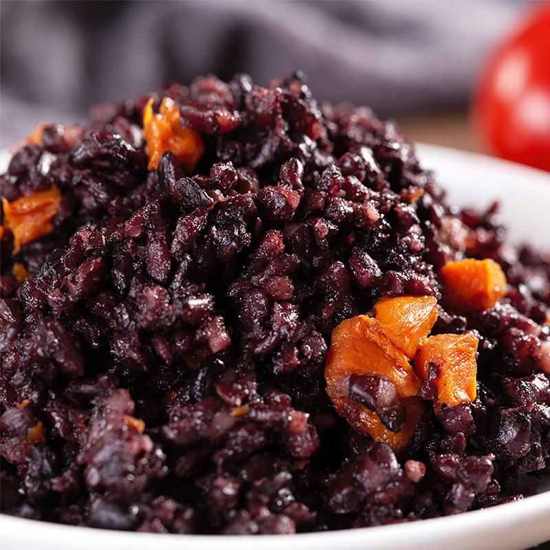 饮食伙计粗粮主食健身即食杂粮粗粮糙米饭代餐速食方便米饭*12袋