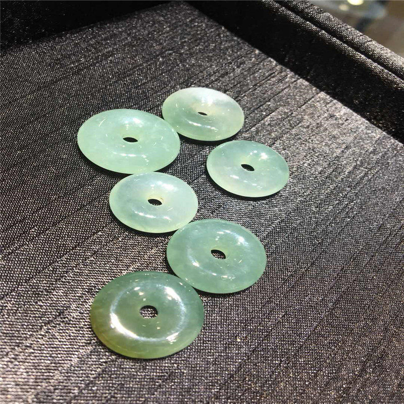 大志珠宝缅甸天然a货翡翠冰种平安扣玉石挂件吊坠包邮直播间看货