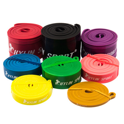 环形乳胶圈 能量圈田径训练器材拉力圈 抗阻力带 健美弹力带瘦腿_7折