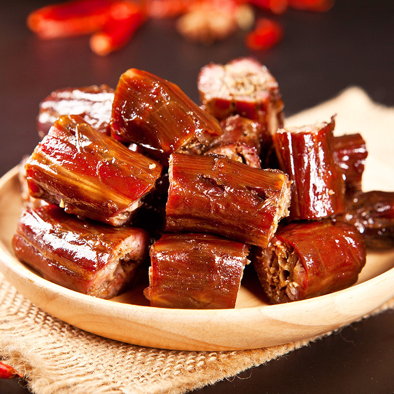 酱板鸭湖南常德 特产 风干_金味源酱板鸭脖零食香辣风干整根鸭脖子