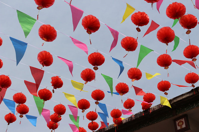 三角旗串旗_小彩旗三角旗串旗节日用品装饰婚庆工地结婚五彩旗开业