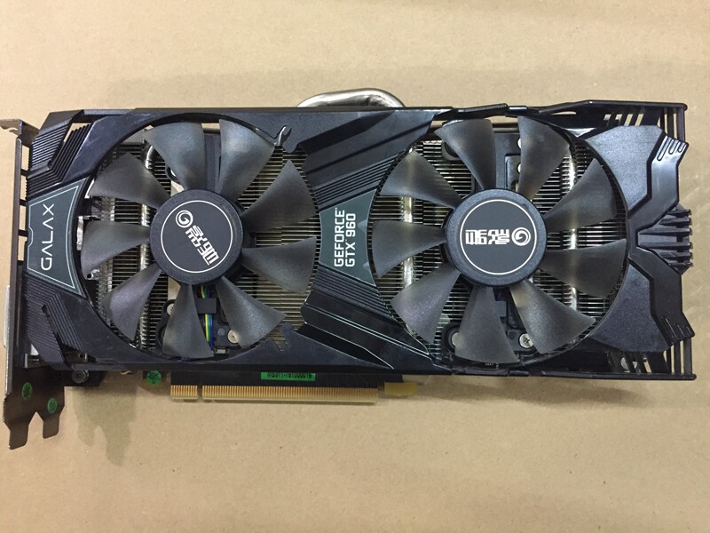 影驰gtx960 2g黑将二手显卡台式机电脑游戏畅玩逆水寒吃鸡