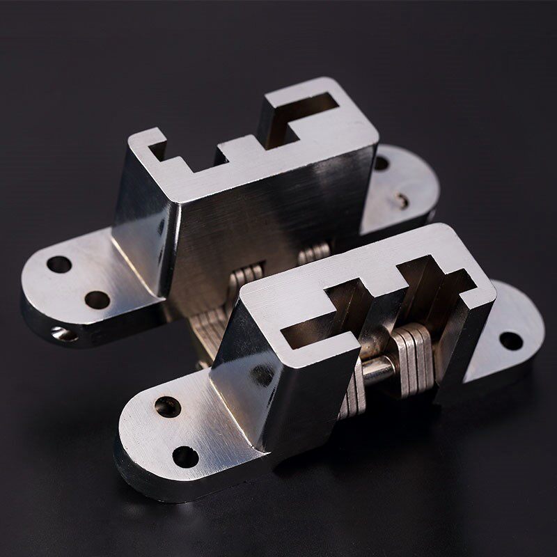 暗藏门十字合页十字铰链隐形门暗藏铰链餐桌折叠暗藏铰链