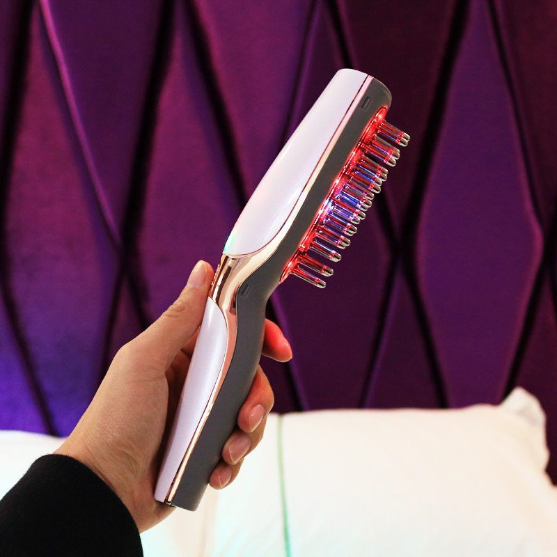 韩国poya dumoen激光生发梳红蓝光健发防脱控油射频头部按摩仪器