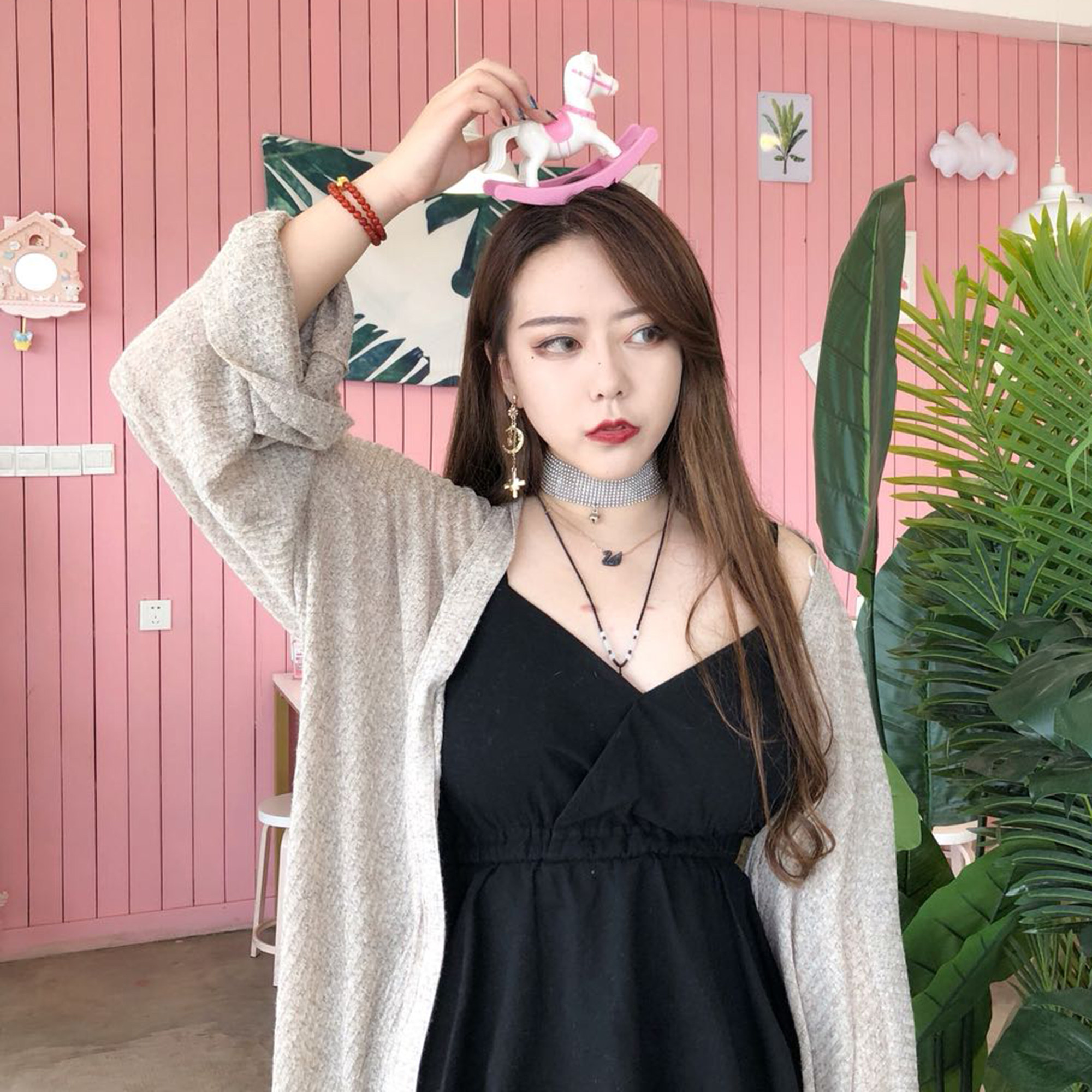 笔名小九大码女装针织开衫外套女胖mm秋装显瘦洋气外搭套装200斤