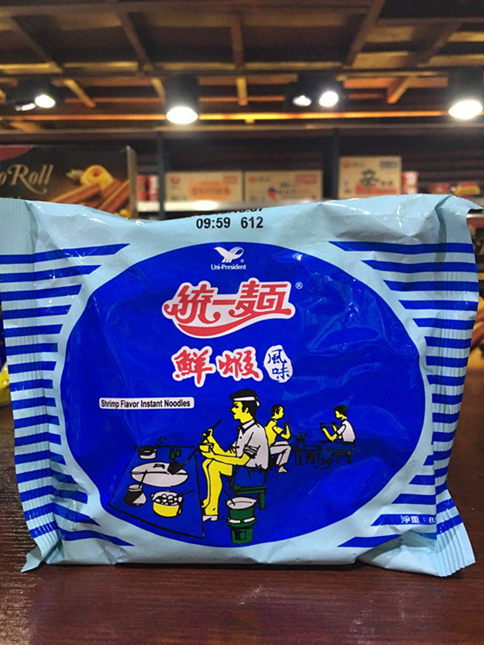 台湾泡面 统一_台湾进口方便面 统一鲜虾面泡面 90g 江浙沪整箱包邮