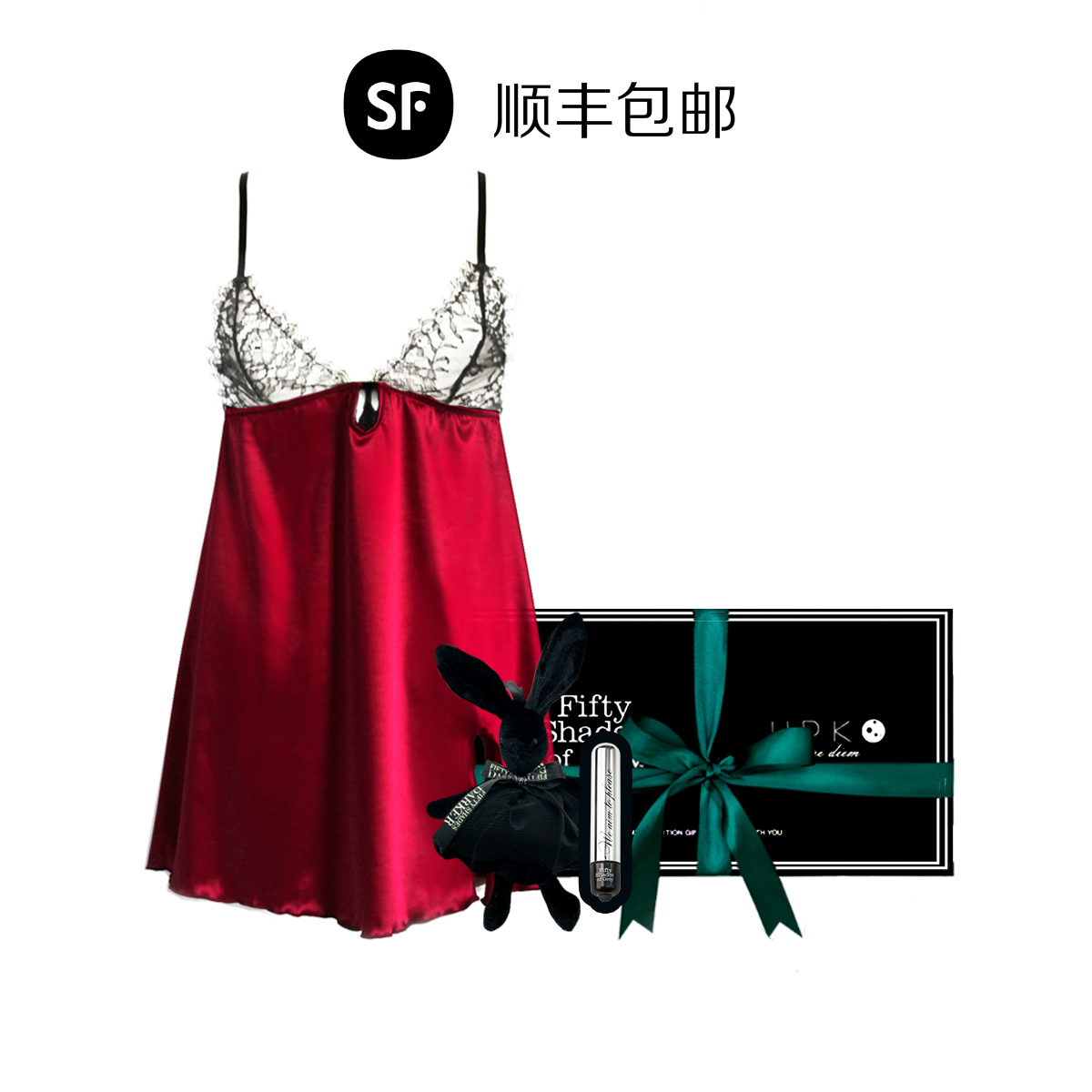英国五十度灰upko蕾丝性感透明少妇睡裙情人节送女友闺蜜新婚情趣礼物情趣内衣发现的图片