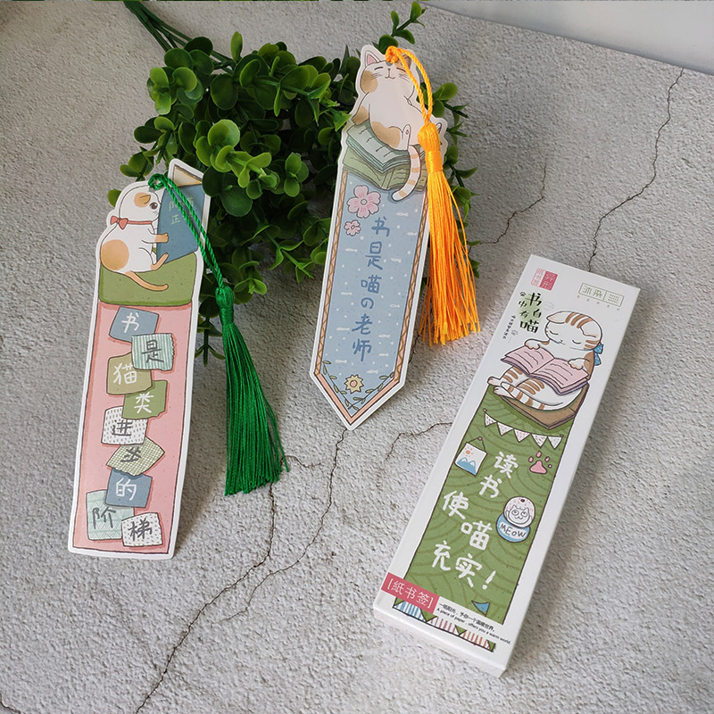 书签可爱_韩国创意流苏纸质书签 可爱小学生卡通手工小奖品儿童礼物