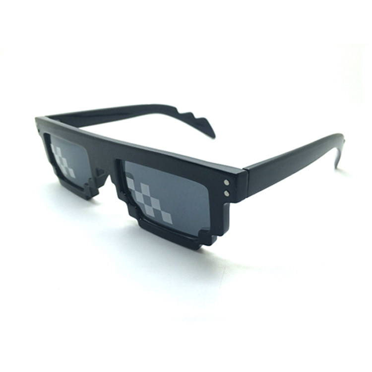 动漫周边马赛克眼镜二次元装逼b神器我的世界打码像素墨镜快上车